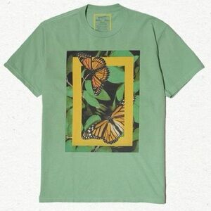 ‼️RARE‼️🎸NATIONAL GEOGRAPHIC x PARKS PROJECT🎸🔥NWT🔥Butterfly Graphic Tee—XS